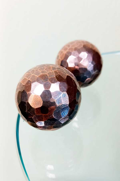 Шары Гантань кованые медные, с тонировкой, диаметр 40мм