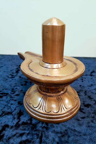 Шивалингам большой, бронза высота 15см