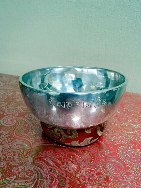 Поющая кованая чаша "Солнце-Луна" д=19,5см