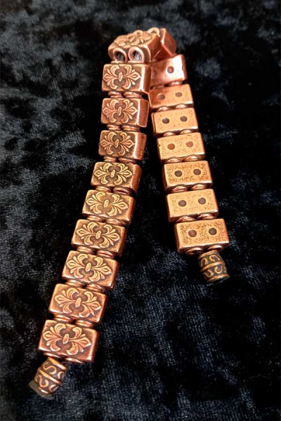 Четки медные перекидные 18 бусин