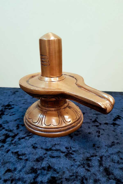 Шивалингам большой, бронза высота 15см