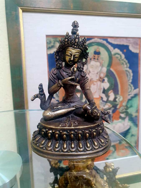 Ваджрасаттва, статуэтка буддийская, высота 10см
