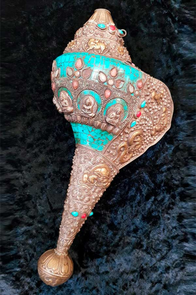Буддийская морская раковина горн (Тибетская Шанка)