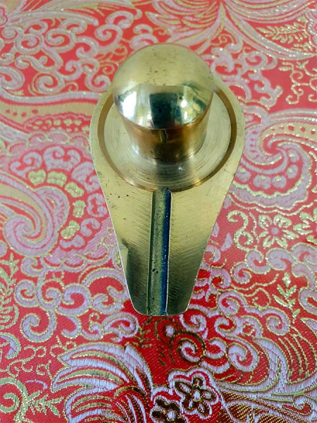 Шивалингам цельнолитой из латуни высота 6,5см