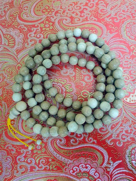 Буддийские четки 108 бусин из дуба, крупные бусины 12мм