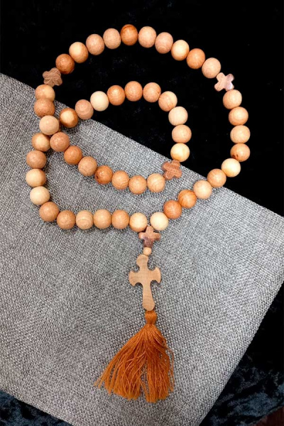 Четки православные из можжевельника 50 бус, д=12мм