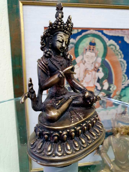 Ваджрасаттва, статуэтка буддийская, высота 10см