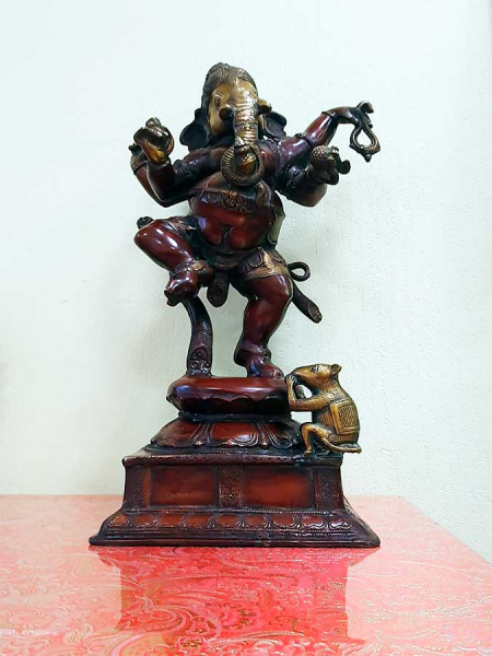 Ганеша, большая статуэтка из бронзы, Индия, высота 58см